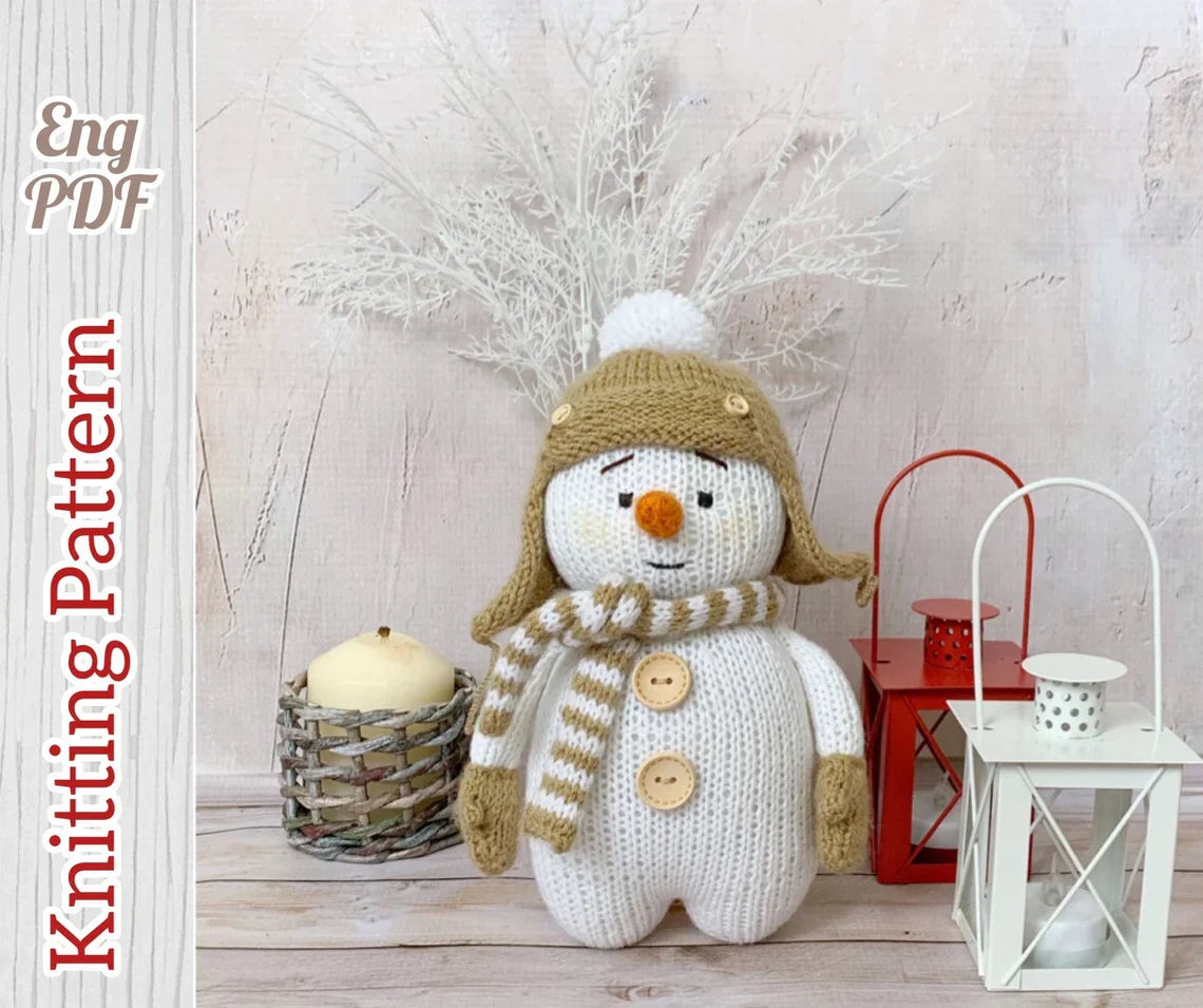 Snowman Knitting Pattern